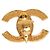 Orecchini a clip Chanel placcati oro e strass D'oro - vista 3