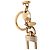 Portefeuille LV Facet Keyring Louis Vuitton D'oro - vista 3