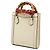 Mini borsa tote Gucci Bamboo Diana Bianco Crudo - vista 2
