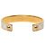 Bracciale Jonc Wild LV Louis Vuitton Bianco D'oro - vista 3