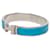 Hermès Emaille-Armband Hermes Click H PM Silber Blau  - Ansicht 2