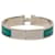 Hermès Bracelet jonc émaillé Hermes Click H PM Argenté Vert  - vue 2