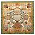 Hermès Hermes Carre 90 Decoupages Paper Cutout Scarf Multicolore Verde Cachi