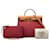 Hermès Borsa Hermes Herbag Zip PM Rosso Blu navy  - vista 9