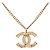 Collana con pendente a catena con il logo Coco di Chanel D'oro - vista 2