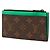 Tarjetero Monogram Macassar Louis Vuitton Castaño Verde - vista 2