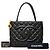 Borsa Tote Chanel Matelassé Coco Mark Reissue Nero - vista 7