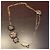 Collana Louis Vuitton 07 AW Runway Brass Chain Flower Bronzo - vista 2