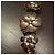 Collana Louis Vuitton 07 AW Runway Brass Chain Flower Bronzo - vista 3