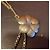 Collana Louis Vuitton 07 AW Runway Brass Chain Flower Bronzo - vista 4