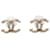 Orecchini Chanel Vintage Coco Mark Rosa D'oro - vista 2