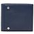 Everyday Balenciaga Navy Leather Bi-Fold Wallet Navy blue