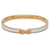 Hermès Hermes Mini Click H Charm Bracelet White Golden  - view 4
