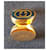Écrin à bague Gucci GG Doré Bleu foncé Bijouterie dorée  - vue 4