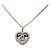Collana Chanel Coco Mark Motivo Cuore Nero D'oro