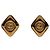 Orecchini a clip Chanel Vintage Coco Mark Diamond D'oro