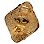 Orecchini a clip Chanel Vintage Coco Mark Diamond D'oro - vista 3