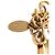 Portachiavi Monogram Flower Ivy Louis Vuitton D'oro - vista 4