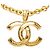 Collana con pendente a catena con il logo Coco di Chanel D'oro - vista 2