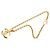 Collana con pendente a catena con il logo Coco di Chanel D'oro - vista 4