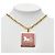Céline Collana con pendente Celine Macadam Carriage Rosso D'oro - view 5