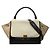 Céline Borsa a mano/Borsa a tracolla Celine Trapeze Marrone Nero Beige