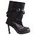 Botas Acne Studios de piel negra con hebilla Negro