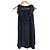 Vestido Derek Lam de seda azul marino con cuello de volantes