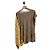 Poncho Missoni beige e giallo in viscosa e cotone