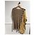 Poncho Missoni beige e giallo in viscosa e cotone - vista 3