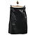 Falda Gucci cuero negro T.34
