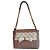 Bolsa Marc Jacobs de couro acolchoado rosa e ecru