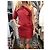 Vestido Louis Vuitton de cuero T.36 Roja - vista 6