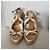 Sandali Dior con zeppa T.38,5 D'oro - vista 2
