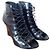Stivaletti Givenchy in pelle nera con zeppa 39 Nero - vista 7