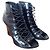 Stivaletti Givenchy in pelle nera con zeppa 39 Nero - vista 8