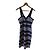 Herve Leger Bandage Kleid Gestreift Blau Weiß Schwarz Größe S