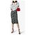 Falda de tubo Off White en algodón negro - vista 11