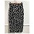 Falda de tubo Off White en algodón negro - vista 3