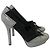 Décolleté Gucci in pelle grigia e scamosciato nero Taglia 39 Grigio - vista 10