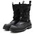Stivali con platform in pelle Dior Oblique Nero