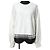 Autre Marque Top de punto con flecos Diagram GRACE CONTINENTAL Beige Blanco roto
