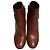 Botas curtas de couro com motivo circular Roger Vivier Marrom Bordeaux - vista 2