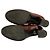 Botas curtas de couro com motivo circular Roger Vivier Marrom Bordeaux - vista 4