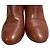 Botas curtas de couro com motivo circular Roger Vivier Marrom Bordeaux - vista 7