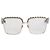 Chanel Goldene Brille mit quadratischem Gestell