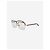 Chanel Goldene Brille mit quadratischem Gestell - Ansicht 2