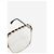 Chanel Goldene Brille mit quadratischem Gestell - Ansicht 7