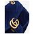 Gucci Borsa a tracolla Blue GG Marmont in velluto con catena - vista 13