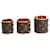 Louis Vuitton Set di anelli monogramma marrone